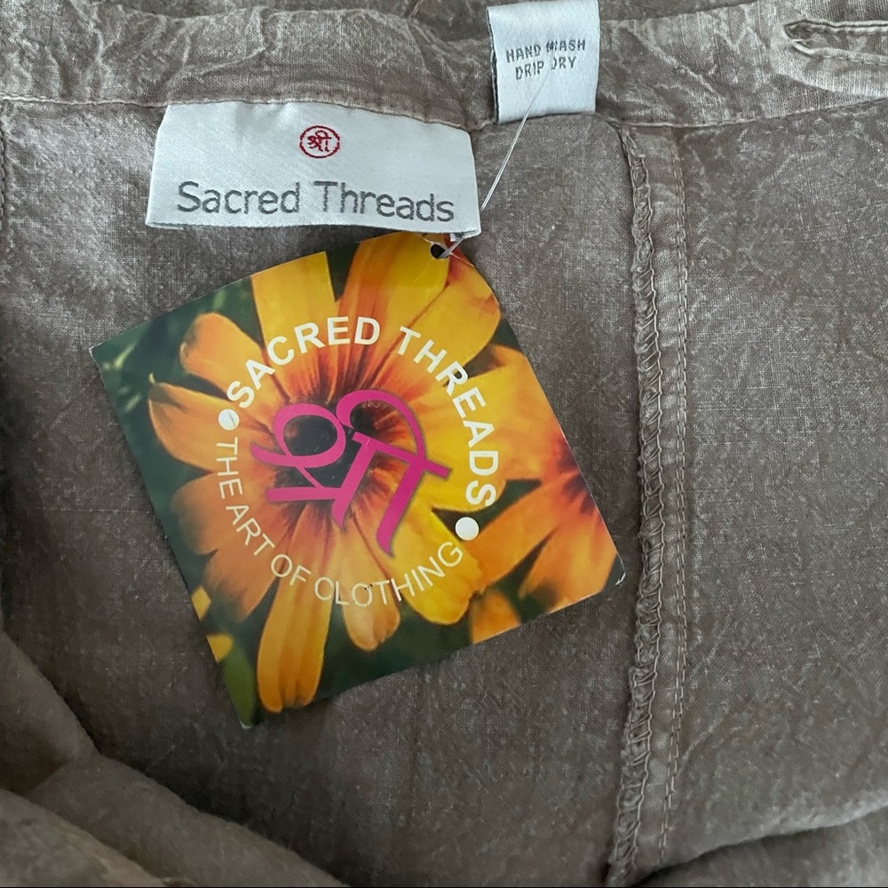 Sacred Threads 100% Cotton Safari Skirt Small - Picture 4 of 9